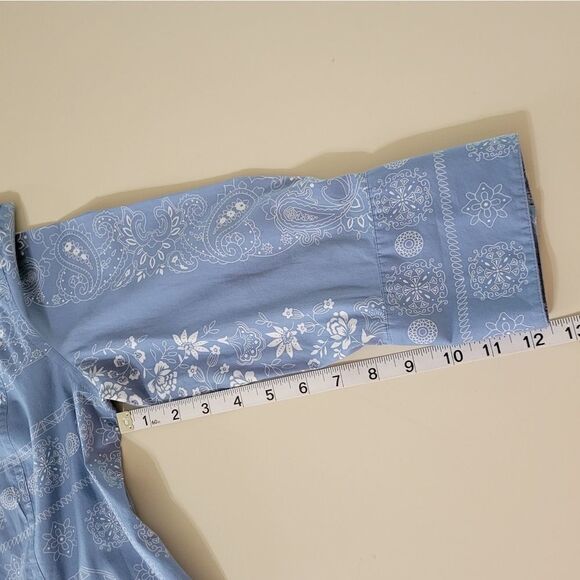 Coldwater Creek Women's Paisley and Floral Button-Down Shirt - Picture 7 of 12